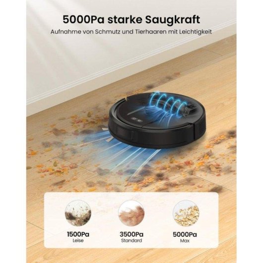 Aspirador Robô Vactidy W11 Com Esvaziamento Automatico Navegação LiDAR 5000Pa