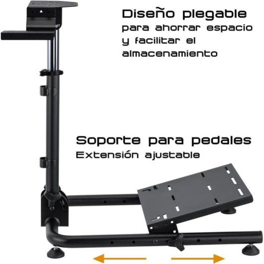 Stand Plegable para Volante Indeca STD15 Racer GTR Estructura de Acero Ajustable