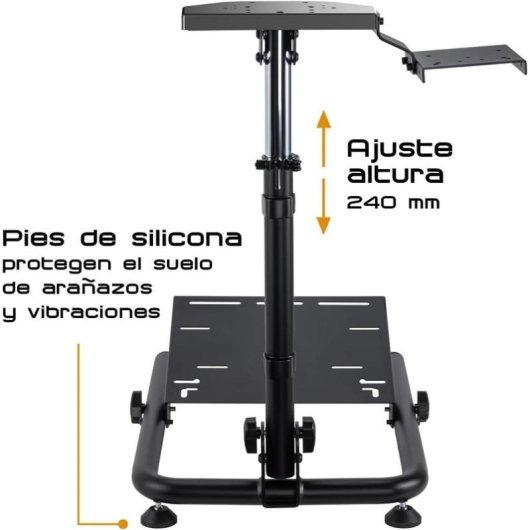 Stand Plegable para Volante Indeca STD15 Racer GTR Estructura de Acero Ajustable