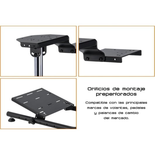 Stand Plegable para Volante Indeca STD15 Racer GTR Estructura de Acero Ajustable