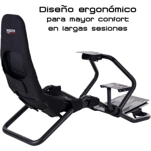 Cockpit Simracing Indeca Lux Racer GTR con Asiento y Soportes