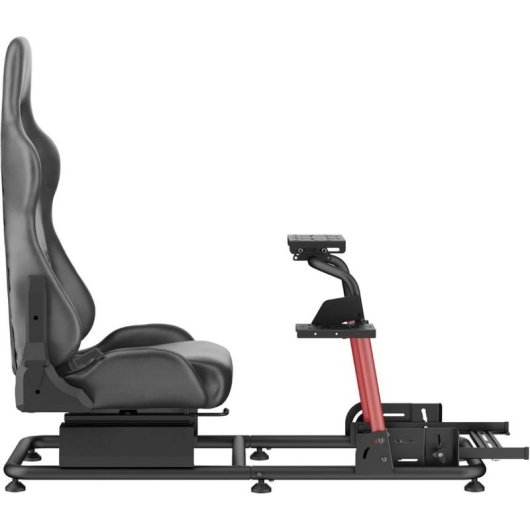 Cockpit Simracing Indeca Laudes Racer GTR con Asiento y Soportes Ajustables