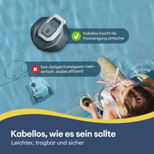 Robot limpiafondos Ultenic Pooleco P10S inalámbrico 5200 mAh 2,5L App