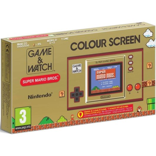 Nintendo Game & Watch Retro Console Retro Super Mario Bros 4 en 1 Gris
