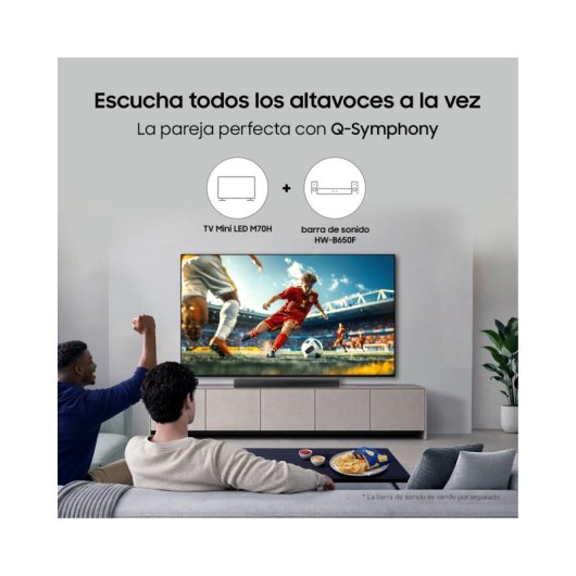 TV Samsung Mini LED TU55M70HAUXXC 55" 4K UltraHD 120Hz Smart TV Tizen HDR10+