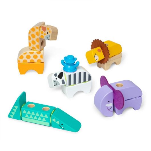 Spin Master Blockables Safari Animals Set de Construcción 6074903 34 piezas