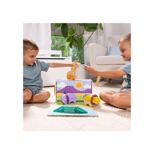 Spin Master Blockables Safari Animals Set de Construcción 6074903 34 piezas