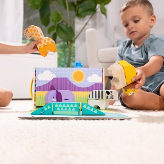 Spin Master Blockables Safari Animals Set de Construcción 6074903 34 piezas