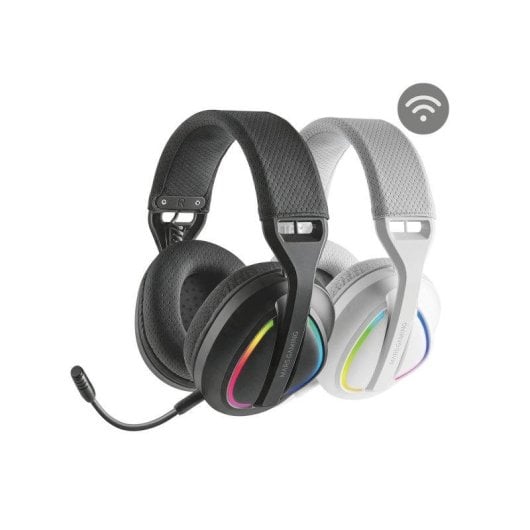 Auriculares Mars Gaming MHW-QUASAR inalámbricos Bluetooth gaming negros con micrófono extraíble