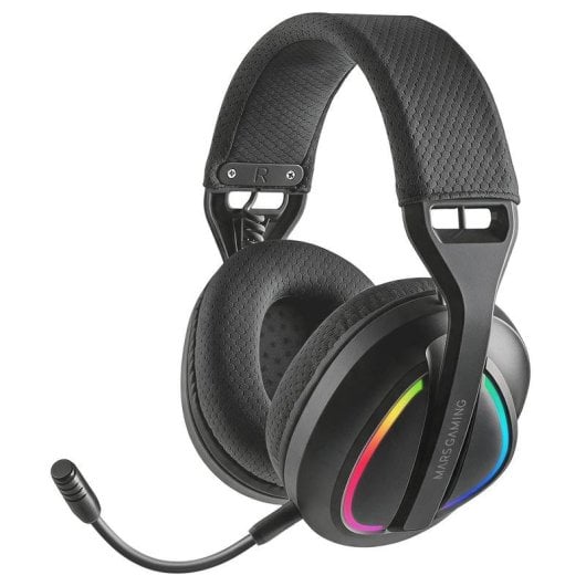 Auriculares Mars Gaming MHW-QUASAR inalámbricos Bluetooth gaming negros con micrófono extraíble