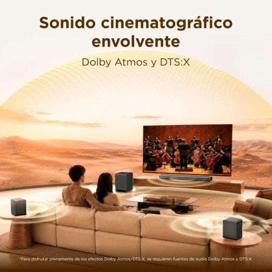 Soundbar TCL S65K 5.1.2 580W Bluetooth 5.3 Kabelloser Subwoofer Dolby Atmos Titan