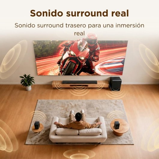 Soundbar TCL S65K 5.1.2 580W Bluetooth 5.3 Kabelloser Subwoofer Dolby Atmos Titan