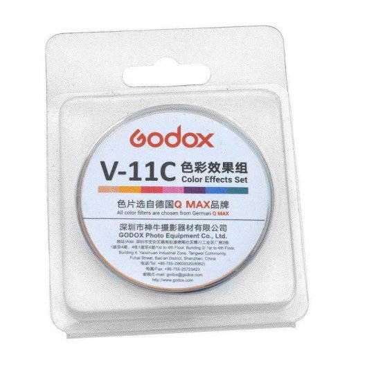 Set Filtro Fotocamera Godox V-11C Kit Effetti Colore 30 Pezzi per V1 H200R