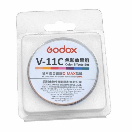 Set Filtro Fotocamera Godox V-11C Kit Effetti Colore 30 Pezzi per V1 H200R