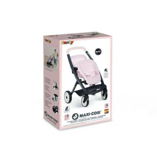 Poussette jumelle Smoby Maxi-Cosi Twin Rose
