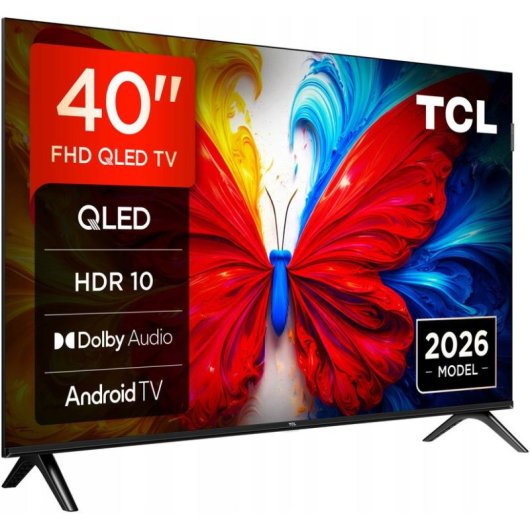 TV TCL QLED 40S5L 40" Full HD 60Hz Smart TV Android TV HDR10 Chromecast
