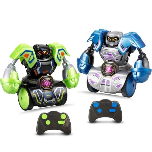 Robot de combate Silverlit Robo Kombat Tornado Battle pack doble con mandos IR y efectos LED