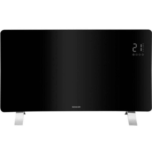 Riscaldatore a Convezione Sencor SCF 4741BK 2400W Wifi Smart Glass