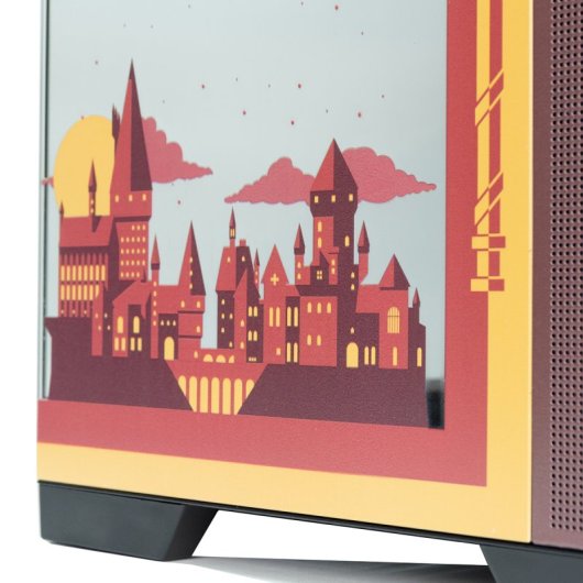 Torre PC Forgeon Tiberium EVO Torre ATX ARGB USB-C Cristal Templado Negra House Pride Gryffindor