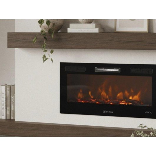 Chimenea Eléctrica Purline CHE-650 2000W Insertable con Mando y Programador