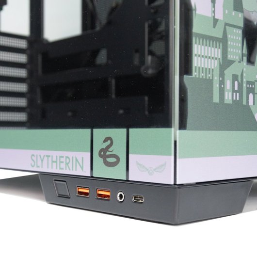 Torre PC Forgeon Tiberium EVO Torre ATX ARGB USB-C Cristal Templado Negra House Pride Slytherin