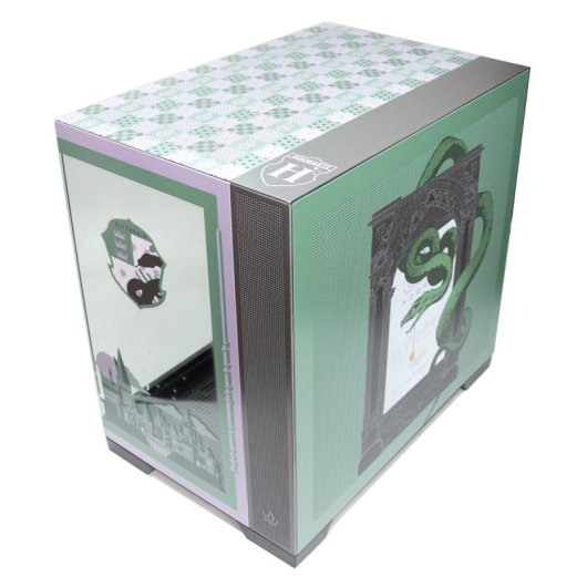 Torre PC Forgeon Tiberium EVO Torre ATX ARGB USB-C Cristal Templado Negra House Pride Slytherin