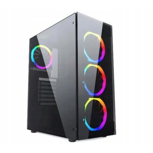 Case PC Gembird Fornax 1500RGB Midi Tower ATX Nero Trasparente