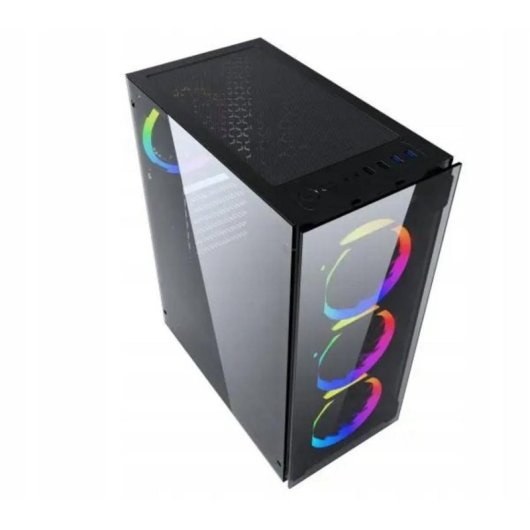 Case PC Gembird Fornax 1500RGB Midi Tower ATX Nero Trasparente