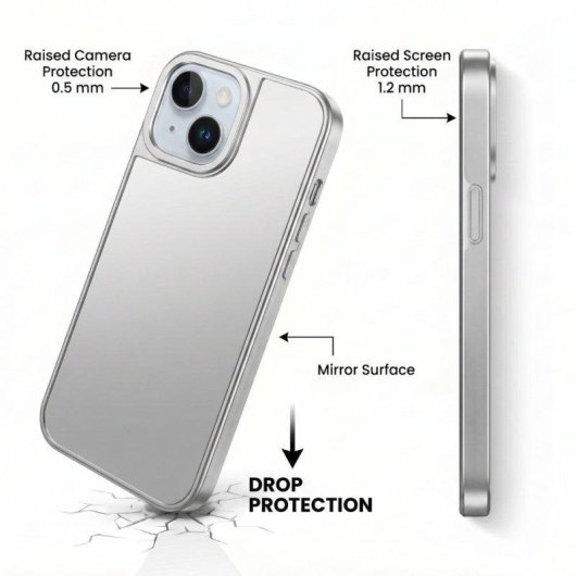 Funda para móvil La Casa de las Carcasas Espejo Bordes reforzados para iPhone 13