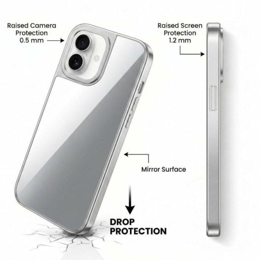 Capa Espelho La Casa de las Carcasas elegante e protetora para iPhone 16