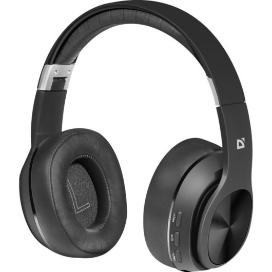 Auriculares Defender FreeMotion B540 inalámbricos Bluetooth 5.4 con micrófono y MicroSD negros