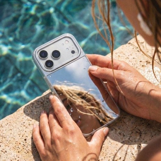 Funda para móvil La Casa de las Carcasas Espejo Bordes Reforzados Transparente para iPhone 17 Pro
