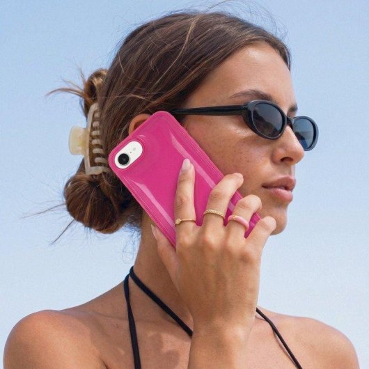 Funda para móvil La Casa de las Carcasas Cloud Silicona Flexible Transparente para iPhone SE