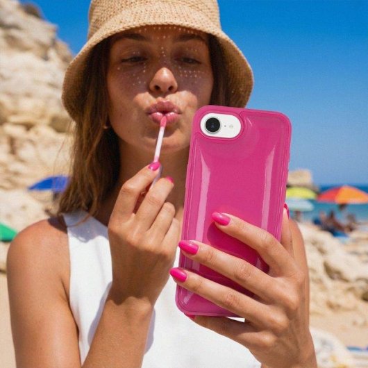 Funda para móvil La Casa de las Carcasas Cloud Silicona Flexible Transparente para iPhone SE