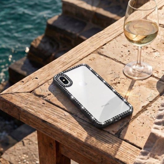Capa Bumper Perlitas La Casa de las Carcasas Proteção Elegante para iPhone X