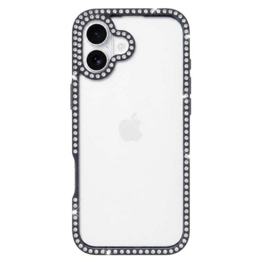 Funda para móvil La Casa de las Carcasas Bumper Perlitas Transparente Antigolpes para iPhone 16