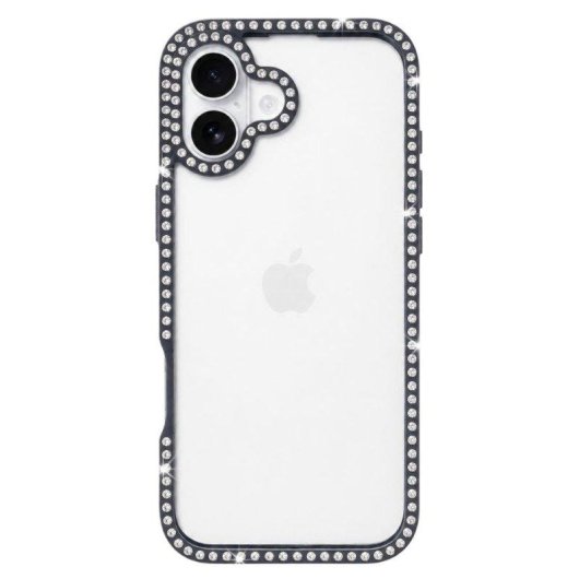 Funda para móvil La Casa de las Carcasas Bumper Perlitas Transparente Antigolpes para iPhone 16