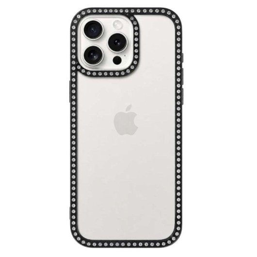 Funda para móvil La Casa de las Carcasas Bumper Perlitas Transparente para iPhone 14 Pro