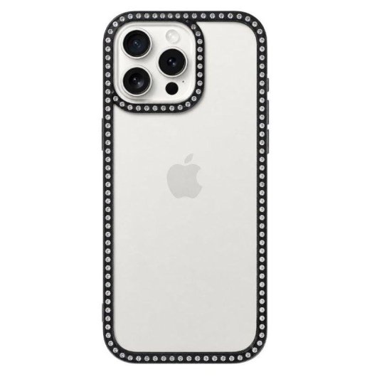 Funda para móvil La Casa de las Carcasas Bumper Perlitas Transparente para iPhone 14 Pro