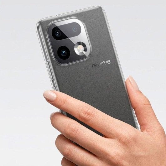 Capa Silicone Transparente Flexível Antiderrapante La Casa de las Carcasas para Realme 16 Pro +