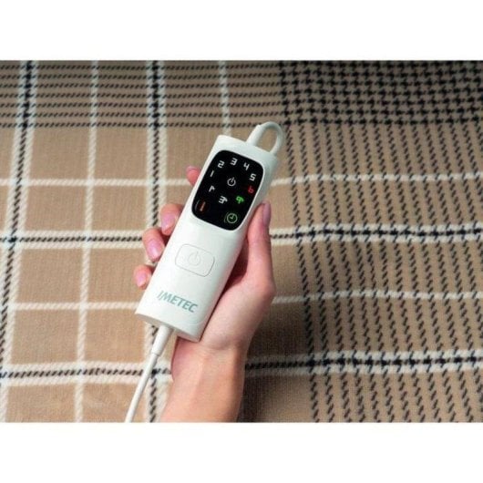 Manta elétrica Imetec 16936 bege veludo 180x140 cm 150 W 6 níveis calor