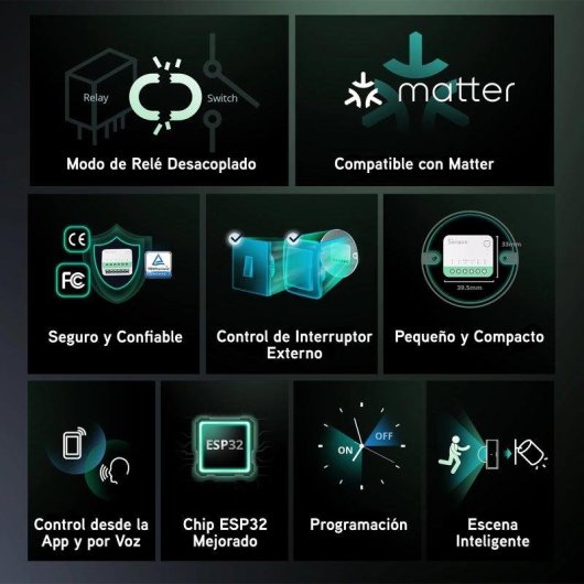 Interrupteur Intelligent Sonoff MINIR4M Wi-Fi Matter Pack de 4 10A