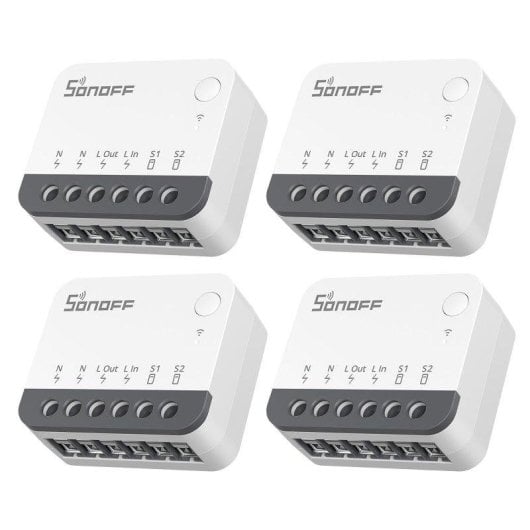Interruptor Inteligente Sonoff ZBMINIR2 Zigbee 3.0 Pack 4 unidades 10A