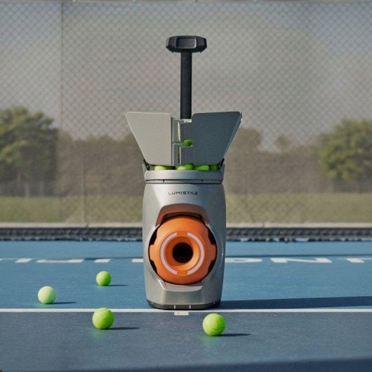 Máquina Lanzapelotas Tenis Lumistar TERO con IA y Pulsera Inteligente