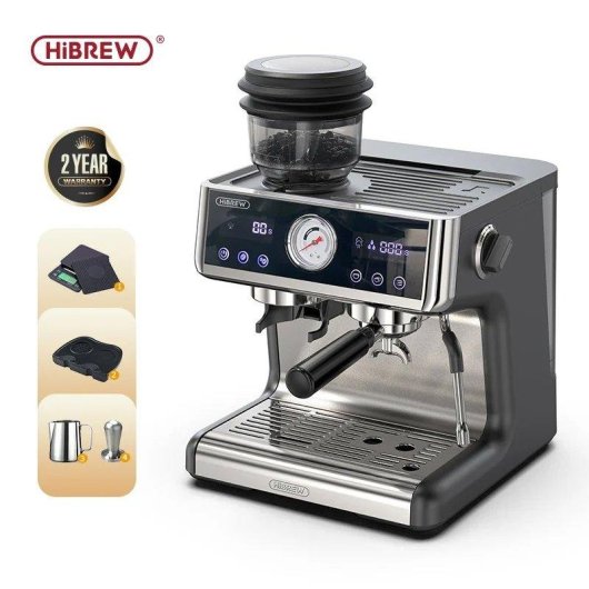 Cafetière expresso Hibrew H7A 2,8 L 20 Bars avec moulin intégré 30 niveaux