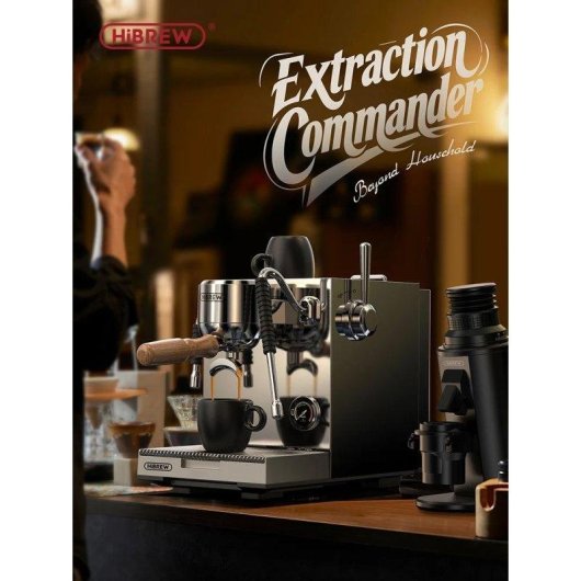 Macchina da caffè espresso HiBREW H21 tripla caldaia doppia pompa 9 bar
