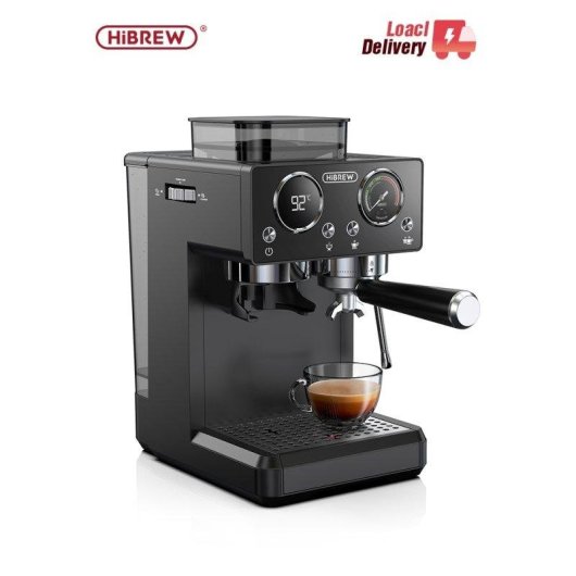 Espressomaschine Hibrew H20 1,8L 20 Bar mit integriertem Mahlwerk und Touchscreen