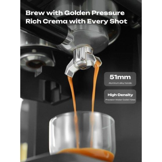 Espressomaschine Hibrew H20 1,8L 20 Bar mit integriertem Mahlwerk und Touchscreen