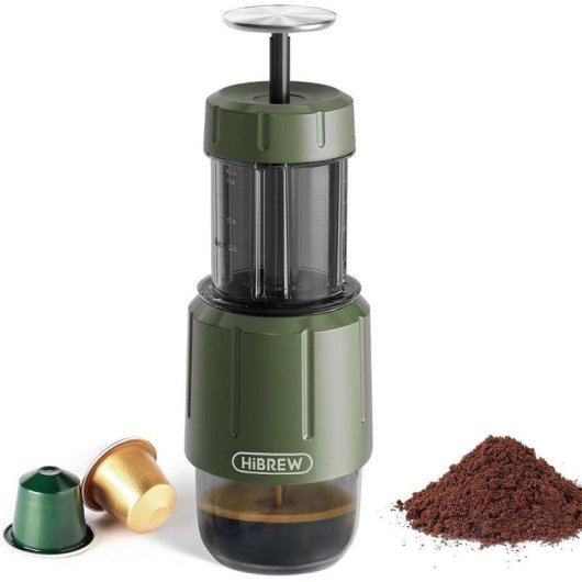 Cafetière expresso portable HiBREW H4D 2 en 1 capsules NS et café moulu 60 ml