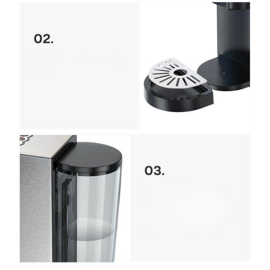 Cafetière multicapsules HiBREW H3A 1000 ml 19 Bars Café chaud et froid